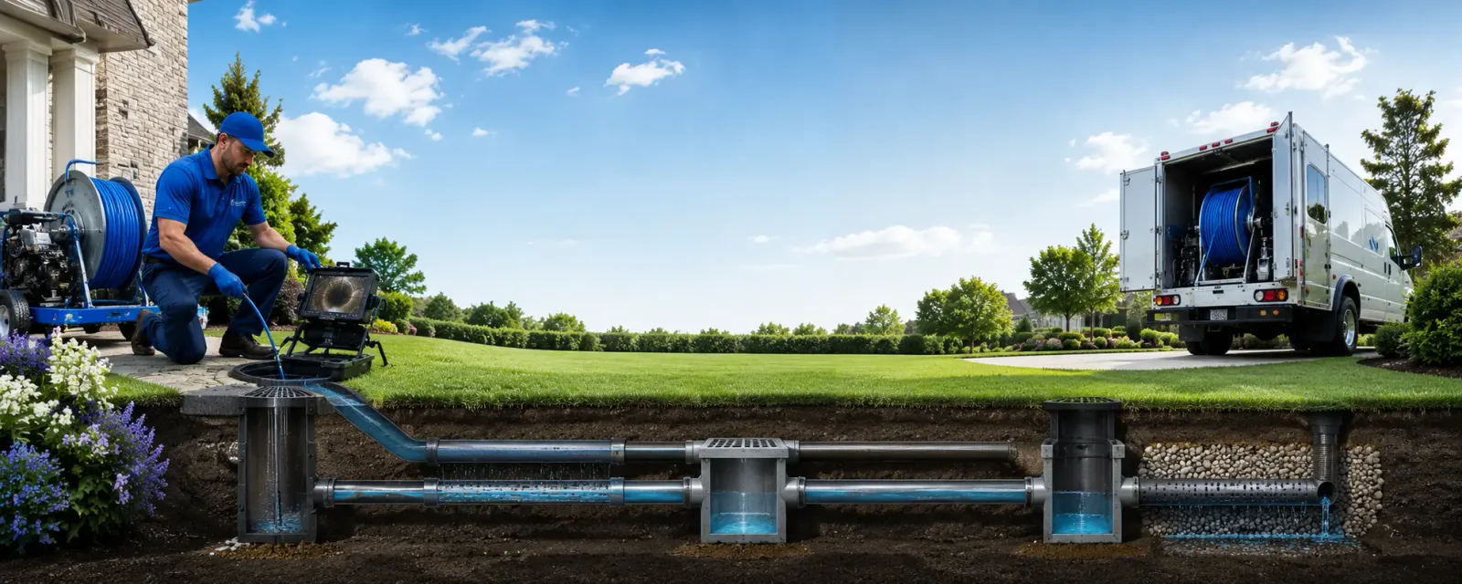 Outdoor drain cleaning information for Schnellville, IN